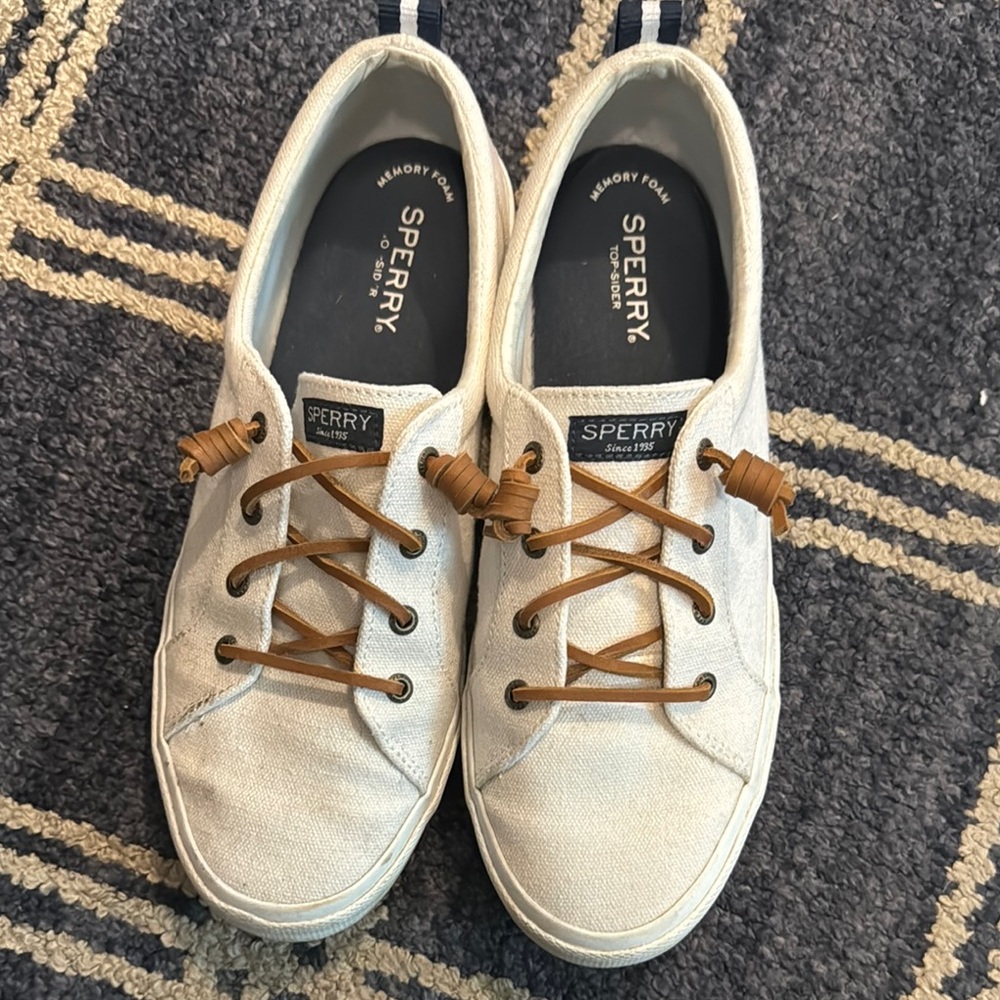 Sperry Women’s White Canvas Shoes